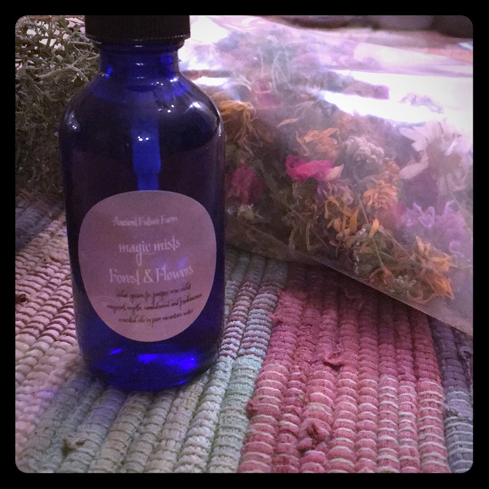 Ancient Future Farm Magic Mists Forest & Flowers Room, Body + Energy Spray NWT